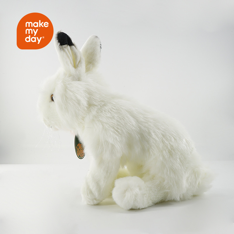 Simulated little rabbit plush toy animal model, cute rabbit doll, soothing cloth doll, sleeping pillow Application Scenario