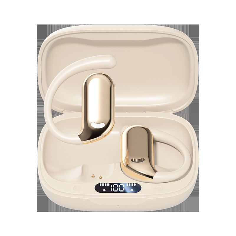 M74 en el oído OWS auriculares bluetooth colgantes inalámbricos amazon transfronterizo huqiang bei fábrica de reducción de ruido pantalla digital Item Picture