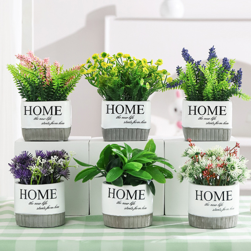 仿真绿植高级感物盆栽仿真花盆景家居客厅餐厅装饰摆件摄影假植物