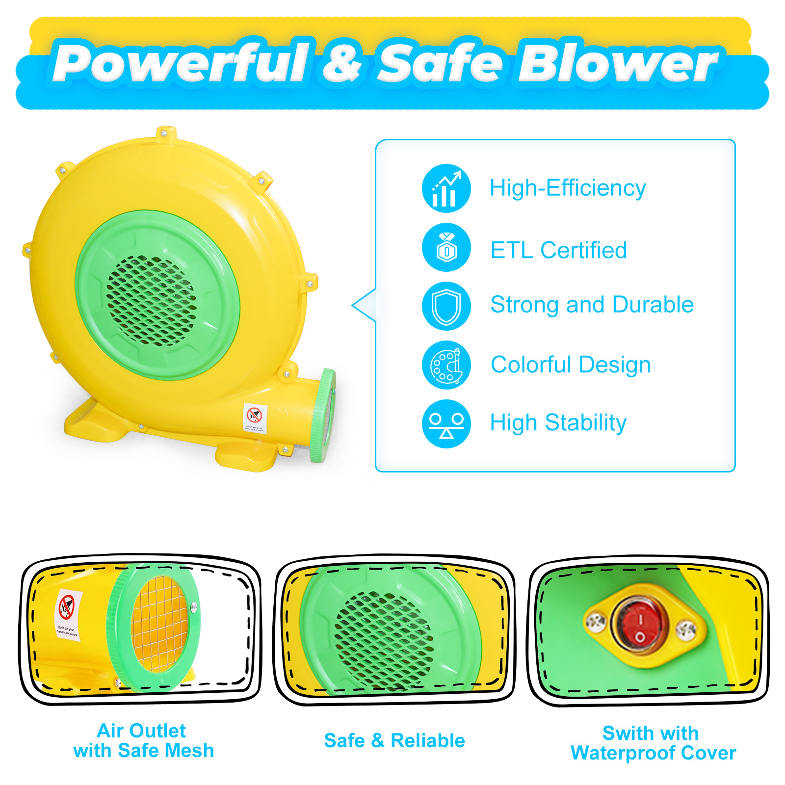 Direct sales from the source manufacturer of cross-border best-selling inflatable trampolines, home trampolines, indoor castles and small children's playgrounds Specification image