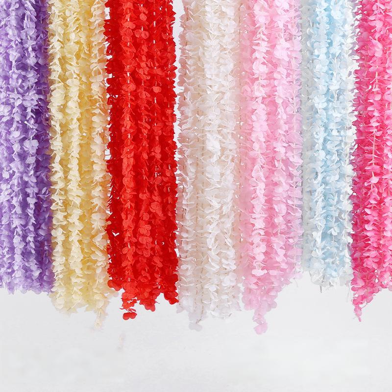 洋兰花串绣球花串绢花创意杨兰花串挂婚礼婚庆花艺道具装饰品