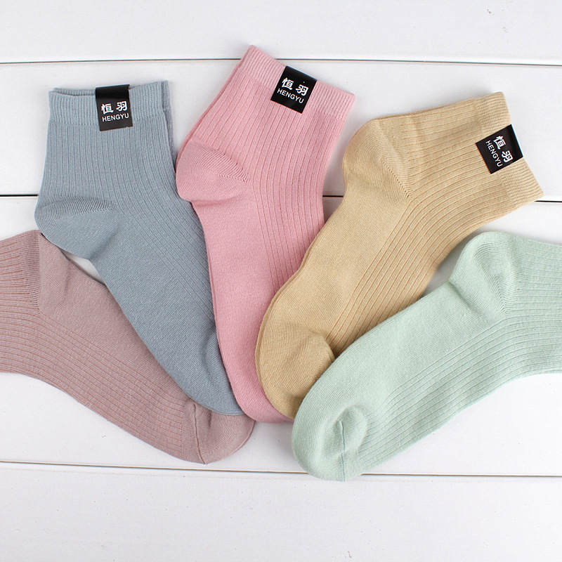 运动、休闲棉袜实物图