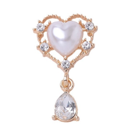 Christmas pendant decoration, Merry Christmas alloy DIY accessories, hot-selling bestsellers, pearl flower plates, diamond buttons, light luxury texture, Christmas decoration DIY accessory materials Item Picture