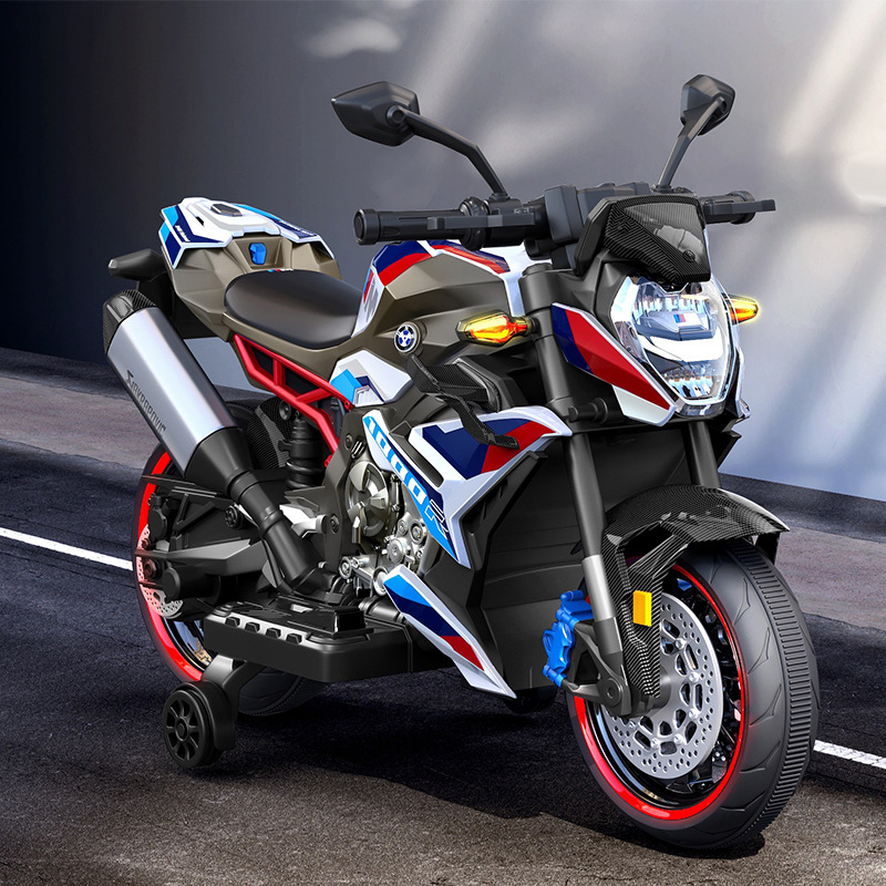 儿童电动摩托车可坐人男孩女孩宝宝小孩双人电动车玩具车大号童车详情图3