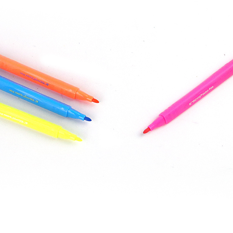 Yalong Cross-border 18-color triangular Pole Watercolor Pen Artistic Coloring Fiber Tip Watercolor Pen Set Stationery Products Application Scenario
