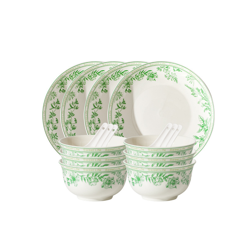 French country-style ceramic tableware set, gift bowls, plates and plates, gift box set, opening event gifts, gift-giving souvenirs Item Picture