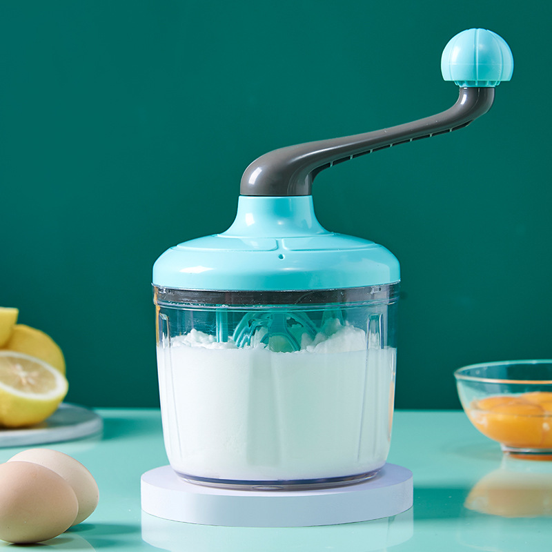 Home baking hand egg beater, cake cream mixer, egg white foaming machine, semi-automatic hand crank egg beater Specification image