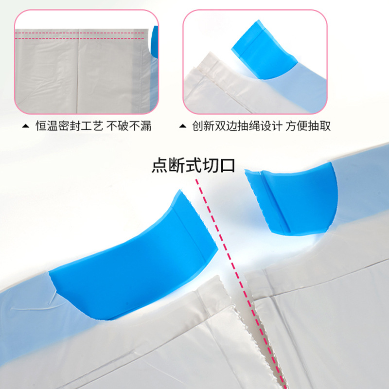 Customized hand-held cat litter bags, disposable cat litter boxes, cleaning bags, two-end drawstring plastic pet cat garbage bags Application Scenario