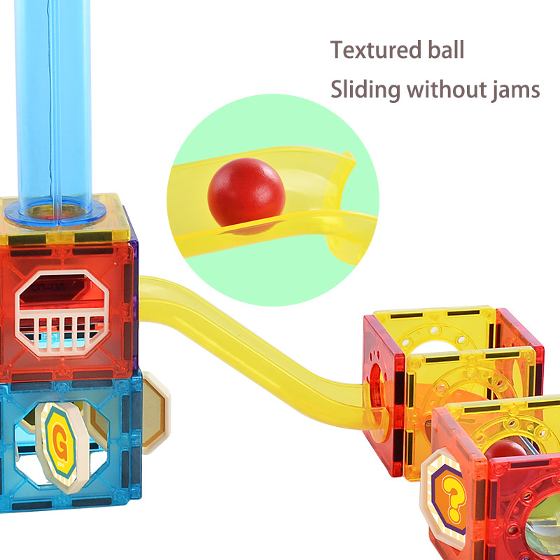 【 Customized Processing 】 Color Window magnetic Sheet pipe building blocks children's magnetic educational construction translucent assembly toys details Picture