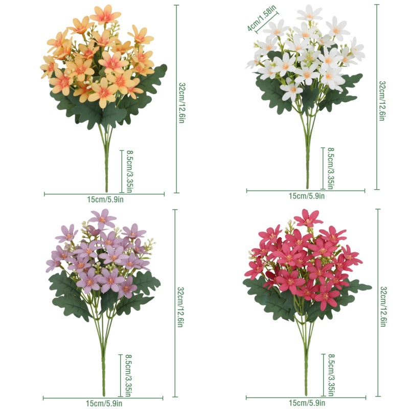 跨境热销仿真花绣球花小兰花家居装饰摆件节日气氛布置假花批发详情图2