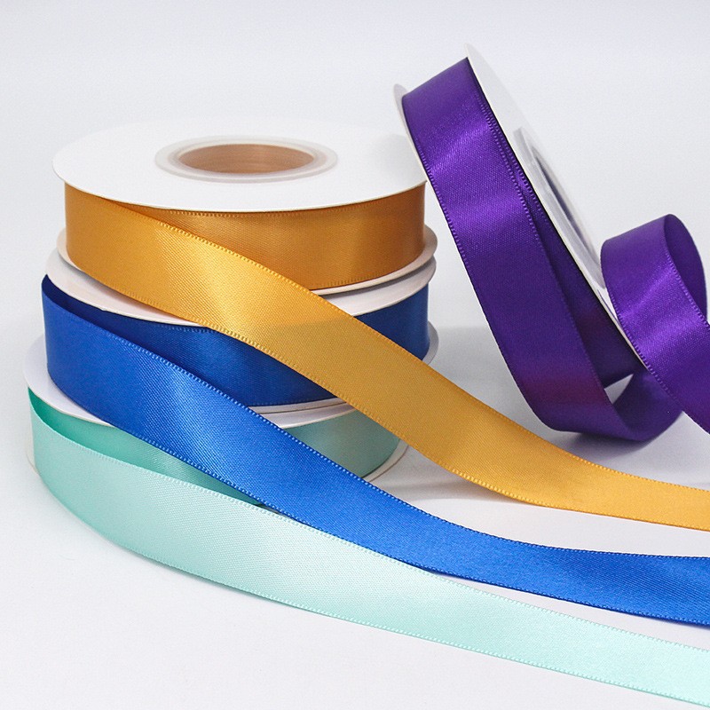 Colorful ribbon gift box, gift ribbons, light gold brushed woven ribbons, ribbon rolls Specification image