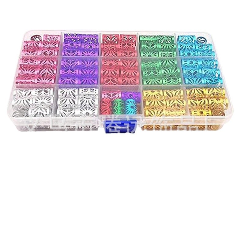 Amazon boxed braid hair accessories, long braid accessories, braid jewelry, beaded weaving, cross-border diy cuff headwear Item Picture