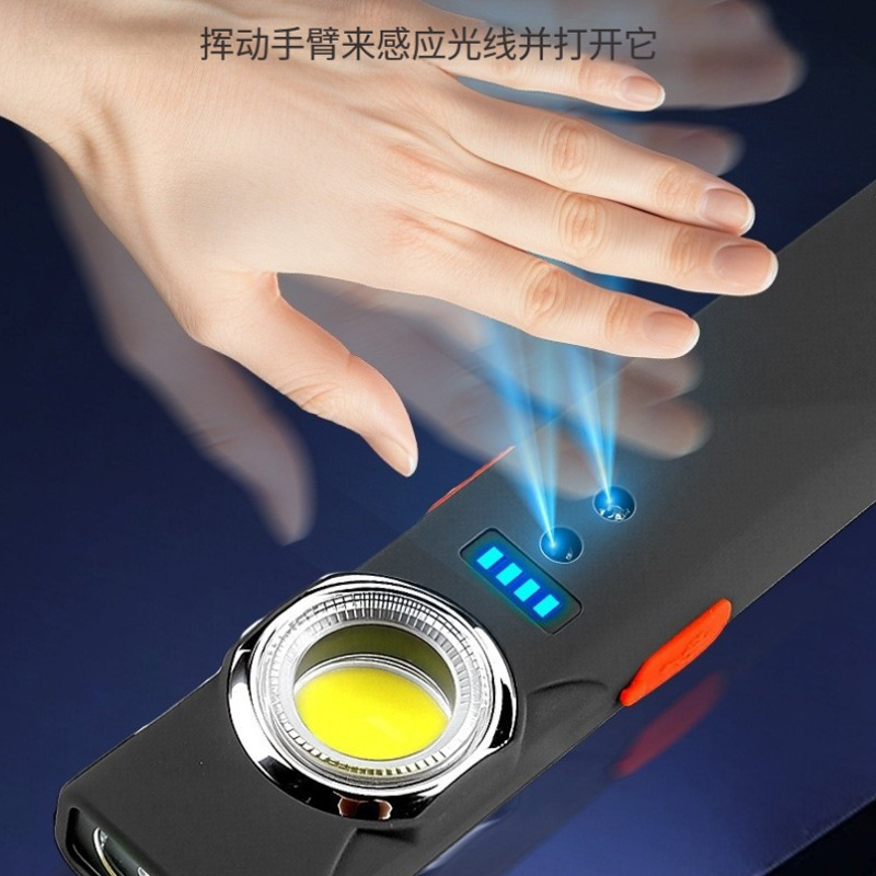 Multifunctional portable mini high-intensity dual light source work light TYPE-C Outdoor magnetic long-range radiation work coat and hat clip light Specification image