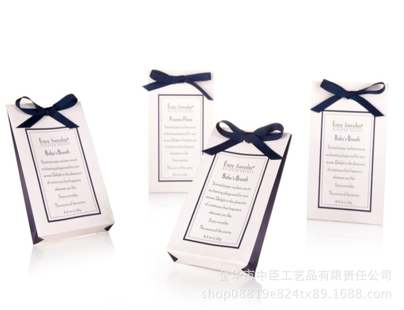 Sachets, gift boxes, empty sachets, embroidered pieces combined packaging Application Scenario