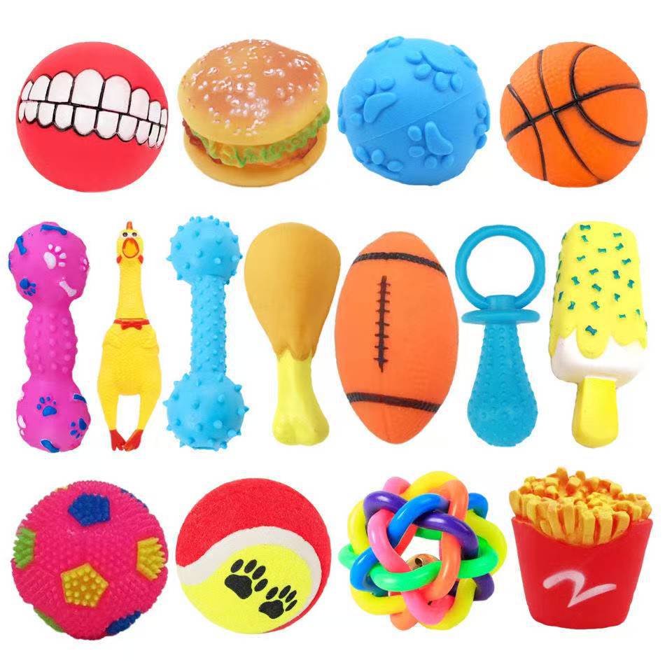 Dog toys, teething, chewable, TPR rubber, self-entertaining and boring pet toys, Teddy puppy toys and supplies details Picture