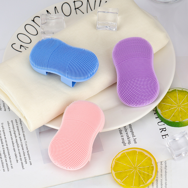 Mini finger facial cleansing brush, soft bristle silicone brush, massage the tip and sides of the nose, clean pores, remove makeup, facial cleansing brush for washing the face Specification image