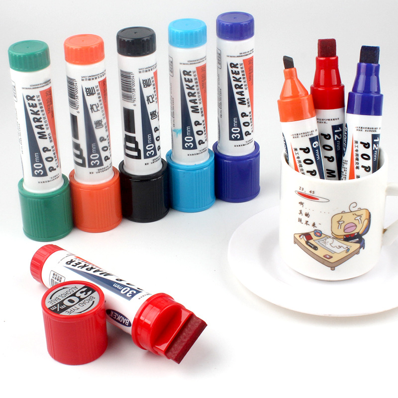 Paula karen-ejército de tinta que podían Ma 6/12/20/20mm de gran capacidad gruesa suma cabeza carteles de marcadores ShouHui POP de ultra ShouHui UN cartel de aipig manuscritas JiaMu belleza de colores GongBi rape
