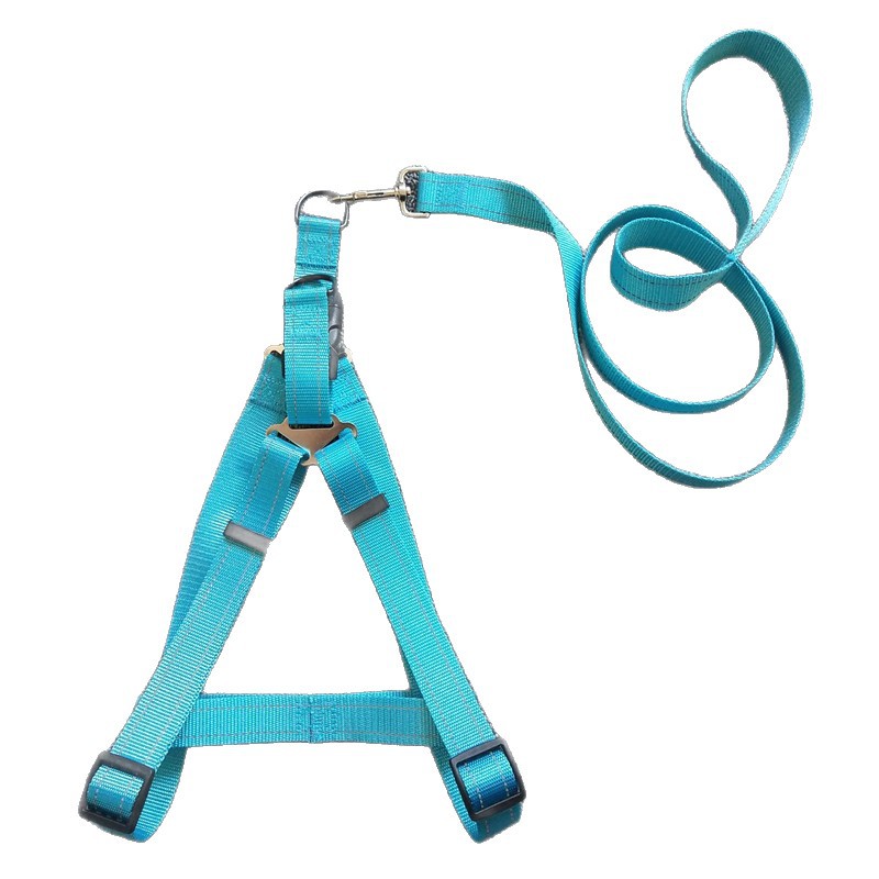 Amazon's new flat pet dog chain, double reflective leash, leash strap, chest and back strap, dog chain manufacturer in Yiwu Item Picture