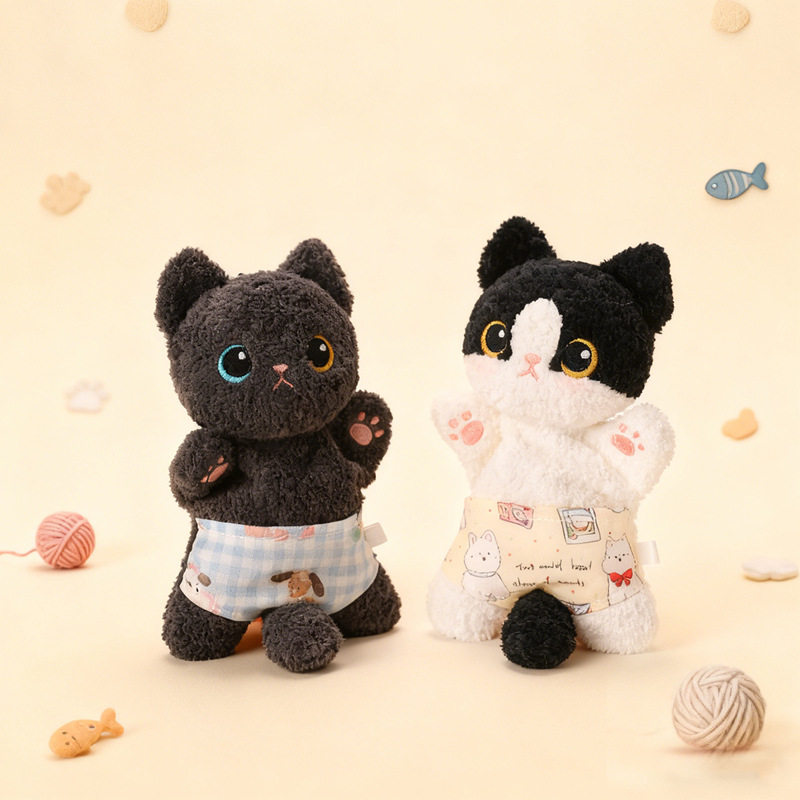 Stress-relieving underpants, cat bean bag doll pendant, soothing doll, stress-relieving pinching plush toy birthday present Specification image