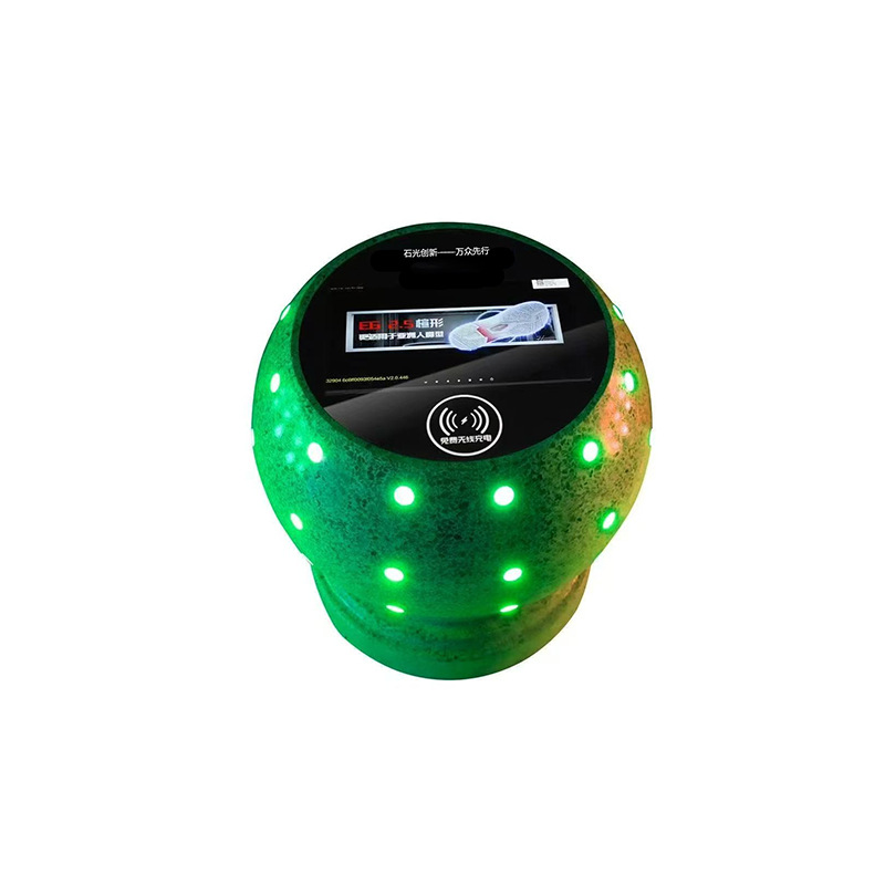 The roadblock, the stone ball playing advertisements, the luminous roadblock ball, the modern anti-collision vehicle, the intelligent charging, the stone piers and stone pillars details Picture