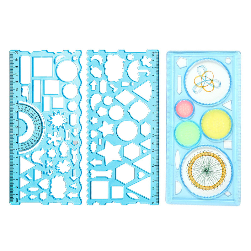 Wholesale of multi-functional rulers, special rulers for primary school students, geometric rulers, drawing rulers, painting tools, and versatile rulers Item Picture