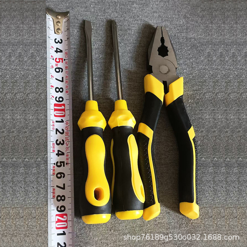 Screwdriver set, pliers, tools, pliers, square screwdrivers, flat-head screwdrivers, hand-specific handles details Picture