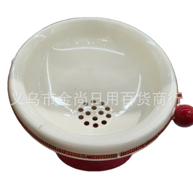 A simple fruit plate, a coffee table for the living room, a tiled fruit plate with legs, a draining basket, and a must-have snack table for the living room Item Picture