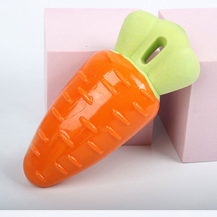The sound-making toy for dogs and cats, allowing them to chew their teeth freely. The radish and peanut are cute, realistic, self-entertaining, and a great tool for teasing cats