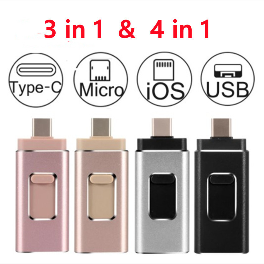 Mobile phone USB flash drive 4-in-1, 13-in-1, suitable for Apple and Android Type-C, multi-functional gift, 1T cross-border 128g Application Scenario