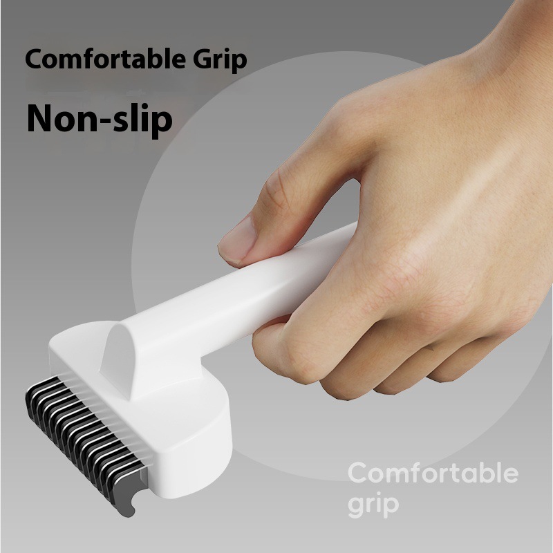 Factory wholesale open-knot combs, pet combs for removing floating hair, non-knotted golden retriever pet combs, and open-knot pet combs Specification image