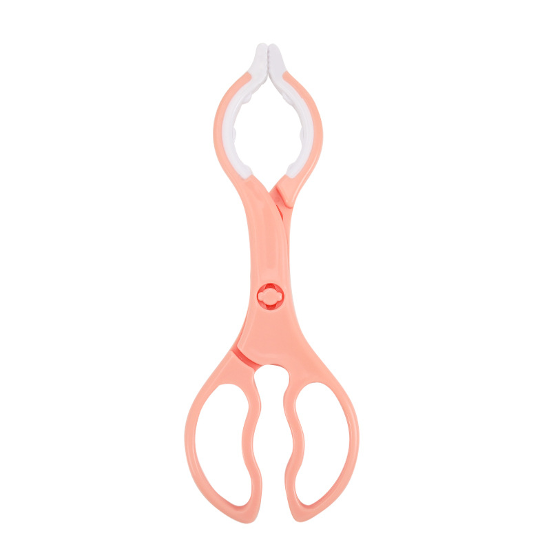 马卡龙色系三色可选加长手柄防烫夹子白底实物图