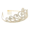 The bride's wedding water diamond crown, a cross-border European and American fashion and elegant combed comb, a full diamond crown, a versatile headpiece for women's banquets details Picture