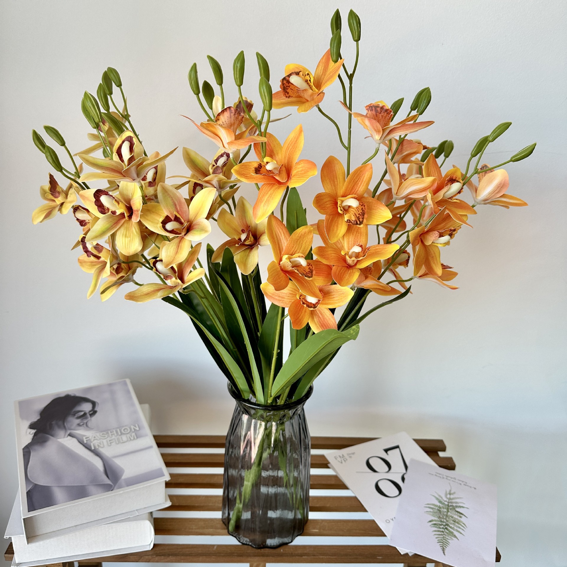 仿真20头把束虎头兰新款欧式居家插花家具软装3D打印手工假花批发