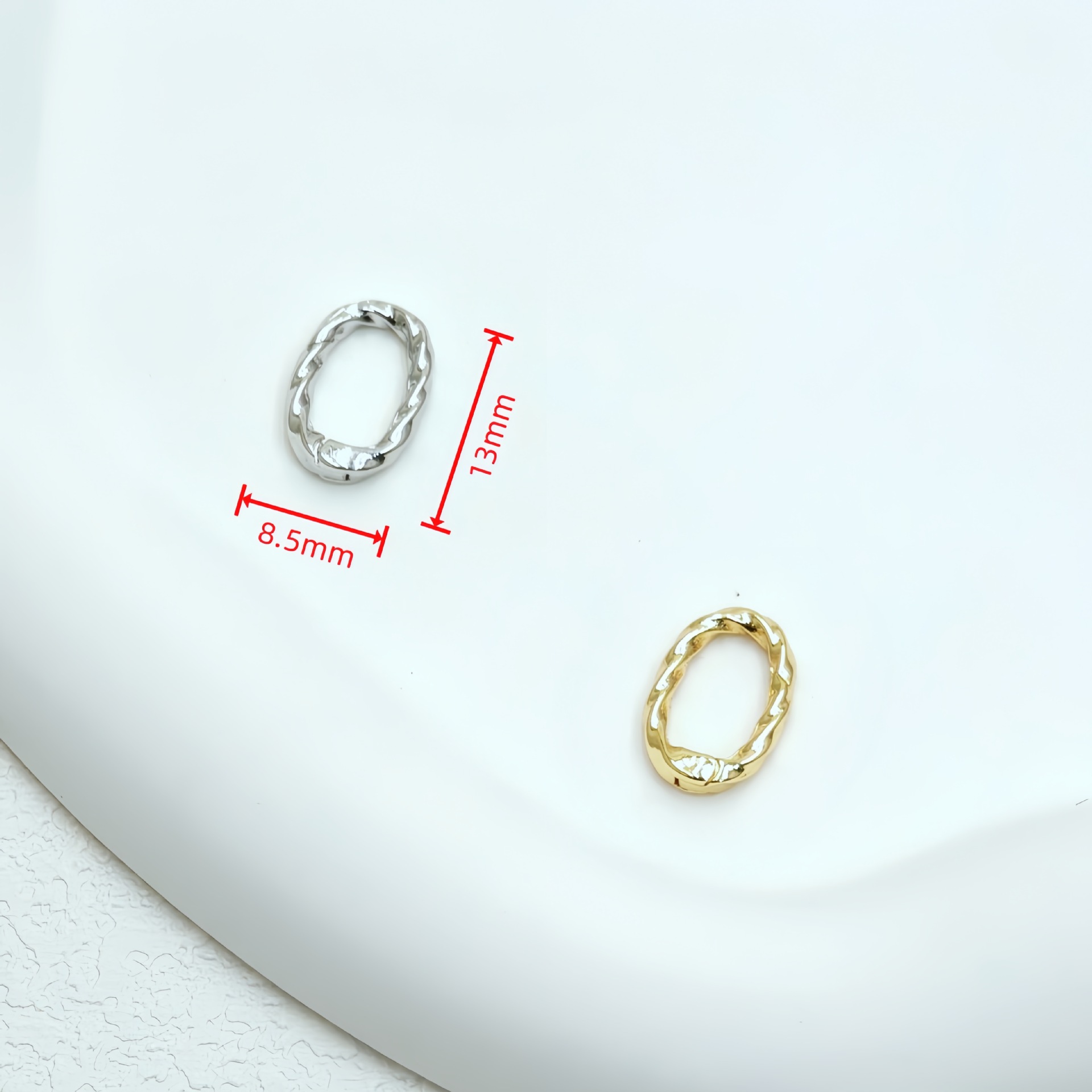 Brass casting, color retention, 18K real gold lobster buckle, rectangular buckle, oval buckle, round buckle, universal buckle, diy decorative buckle