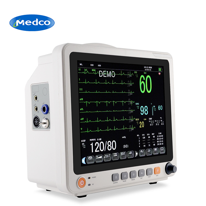 跨境专供PM12B多参数医用家用监护仪心电监护仪便携式24小时监测