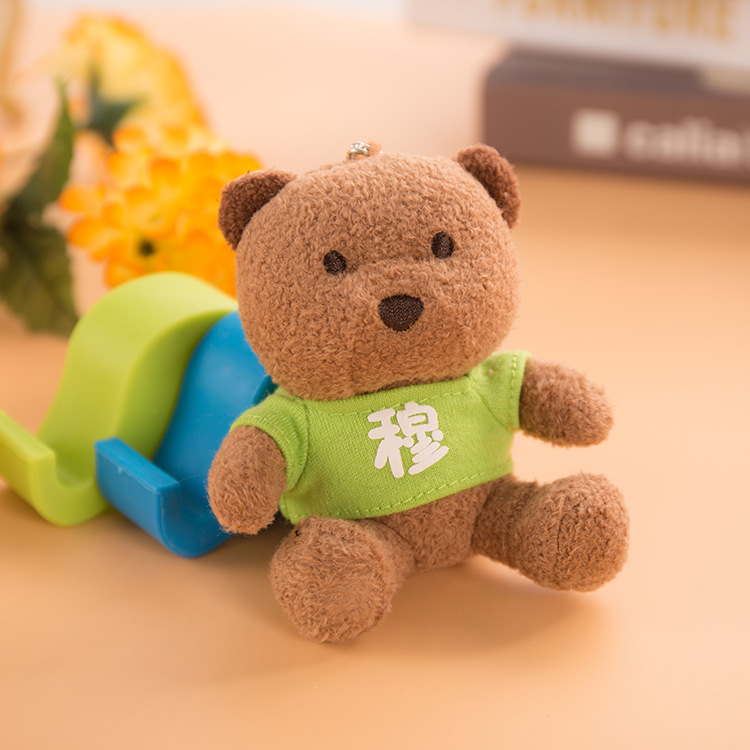 Colorful Bear Teddy Bear Dolls, 365 surnames with printed logos, date bears, plush toys, pendants, gift bears Specification image