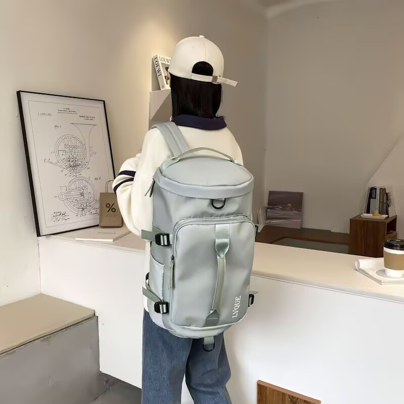 Large-capacity travel bags for foreign orders, multi-functional sports bags, dry and wet separation waterproof fitness bags, hand-held double-shoulder luggage bags details Picture