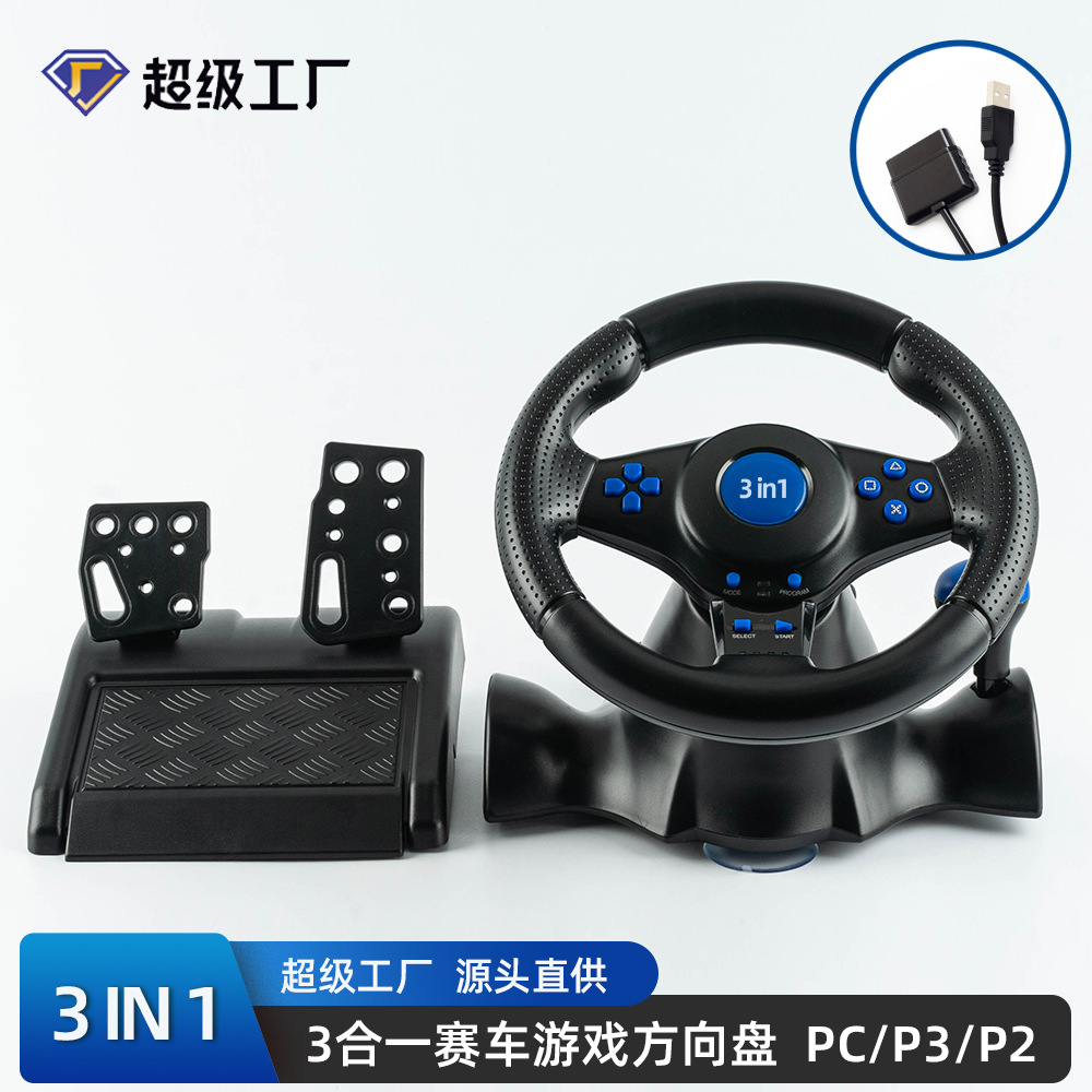 Racing game steering handle switch/xbox/PS4 / PS2 / PS3 / PC racing wheel handle