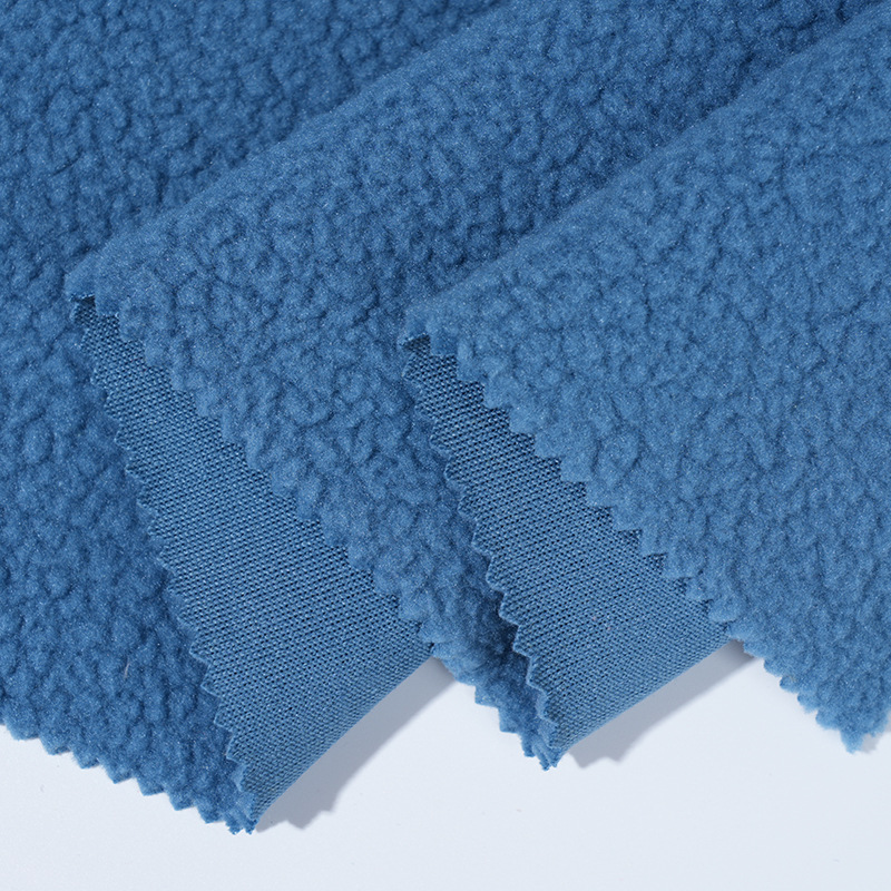 仿羊羔绒布面料时装外套卫衣面料鞋帽大颗粒羊羔绒布料细节图