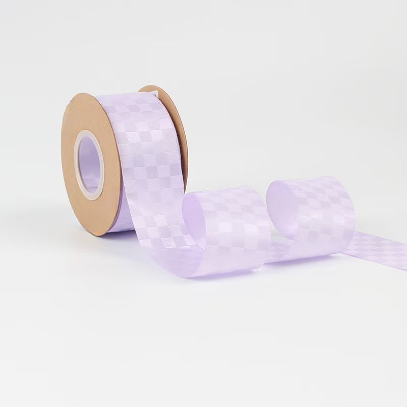 Polyester double-sided matte tape for clothing, headwear, toys, accessories, bows, flowers, gift ribbons, 100 yards per roll Item Picture