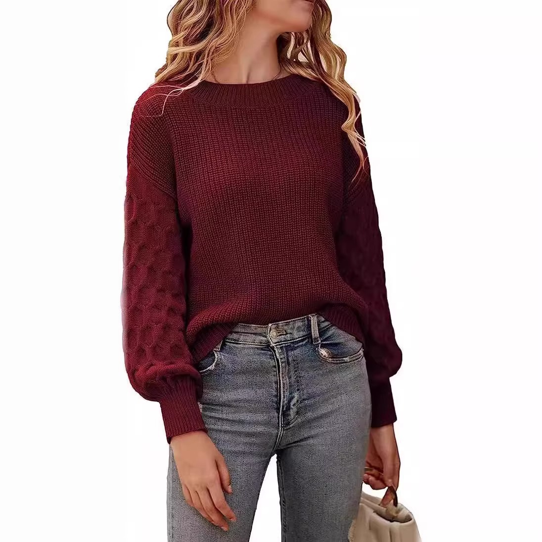 In 2024, European and American women's clothing and the new autumn and winter knitted sweaters, embroidered cardigans, elegant and youthful loose and casual sweaters details Picture