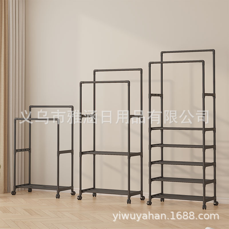 挂衣服龙门架/衣架木头/晾衣杆支架杆/榉木衣架产品图