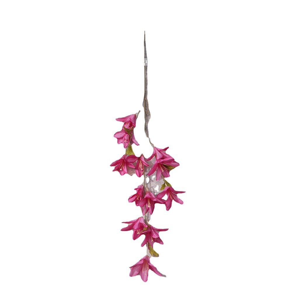 Wind and rain orchid artificial flower, artificial flower bouquet, handcrafted flowers, wedding flowers, artificial silk flowers, wedding landscape decoration, floor arrangement Item Picture