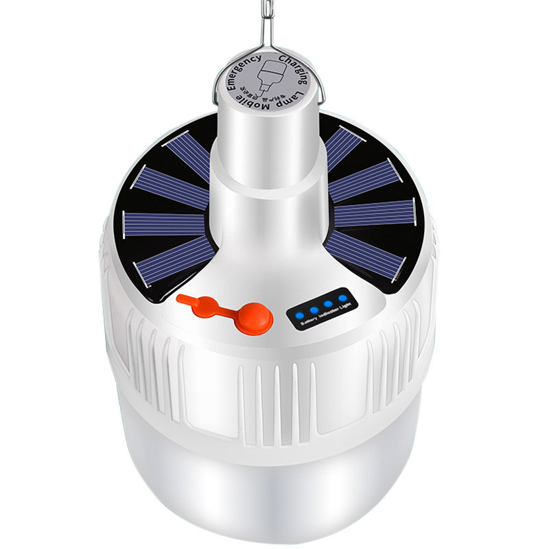 Power outage emergency lights, household wireless mobile bulbs, solar charging night market street lamps, ultra-bright LED lighting fixtures Item Picture