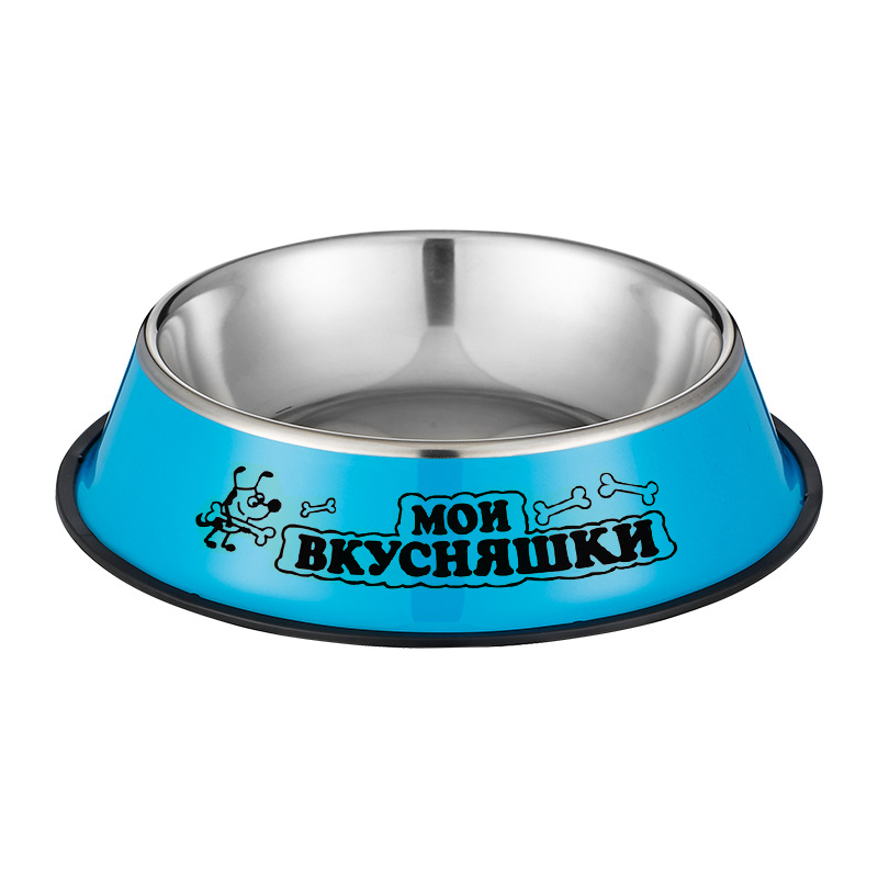 Pet supplies: Colored bowls, decals, stainless steel dog bowls, dog bowls, cat bowls, colored feeding bowls, pet bowls