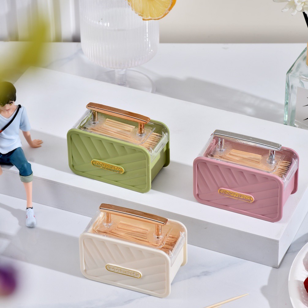 Creative handbag, toothpick box, creative toothpick, creative can, toothpick cylinder, new style toothpick decoration box