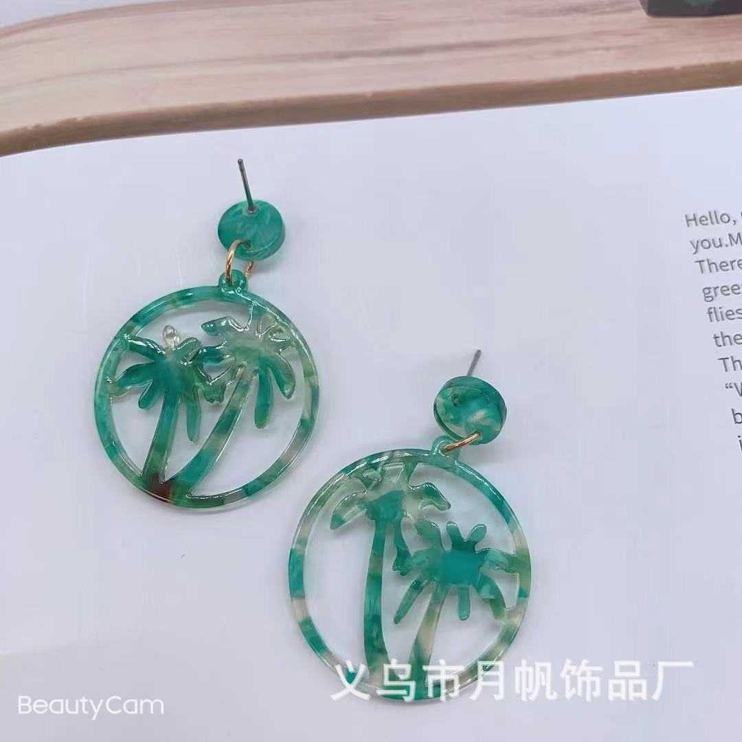 饰品/耳饰/耳环/锆石微镶毛坯耳环/锆石耳饰产品图