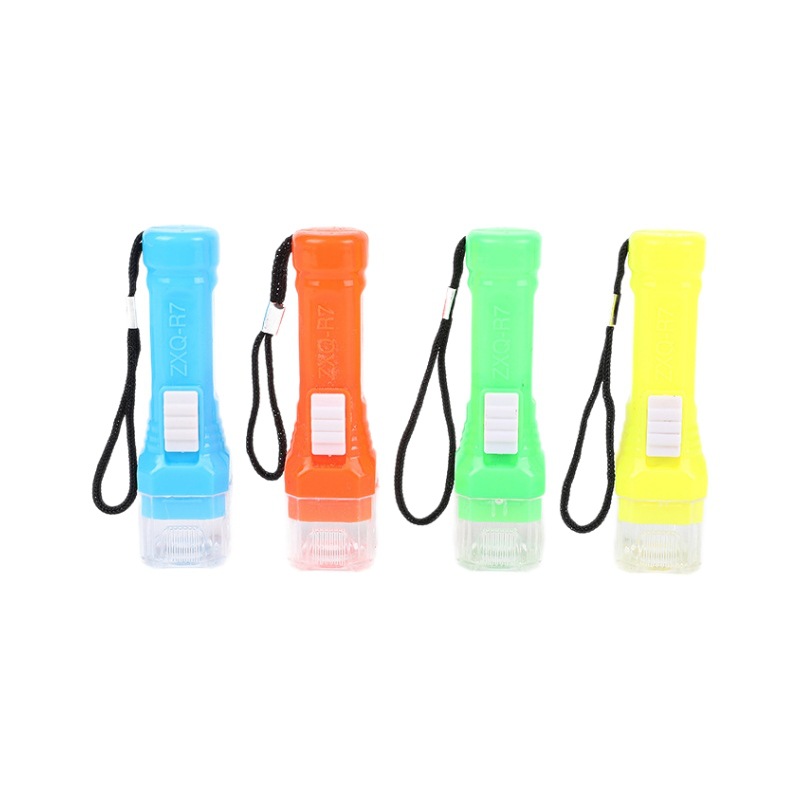 led flashlight with transparent head, practical gift, small night light, carrying R7 flashlight, popular small commodities for night market stalls Item Picture