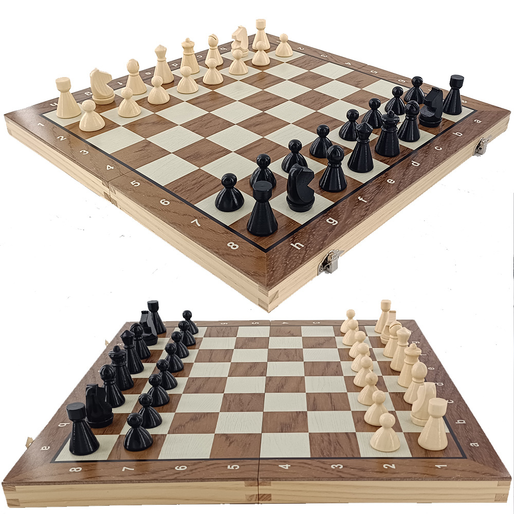 39cm foldable chess board game toy, game entertainment party, wooden factory direct sales and wholesale portable home