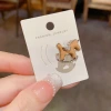 The niche and fashionable design sense of the zodiac year Wooden Horse ear bone clip is elegant, light luxury, simple and cute, versatile, and has no ear holes Specification image